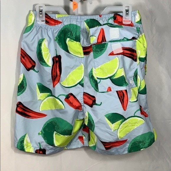 Arizona Jean Co Mens Swim Trunks, Lime & 🌶 Small - Picture 3 of 9